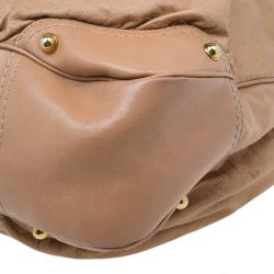 مملوكة مسبقًا حقيبة غوتشي جوكي جلد بني كبيرة