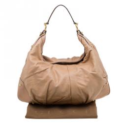 مملوكة مسبقًا حقيبة غوتشي جوكي جلد بني كبيرة