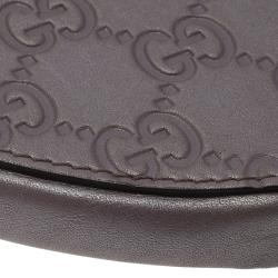 مملوكة مسبقًا Gucci Lilac Guccissima Leather Heart Shape Coin Purse