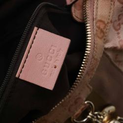 Pre Owned Gucci Pink GG Crystal Coated Canvas Gucci by Gucci Hobo