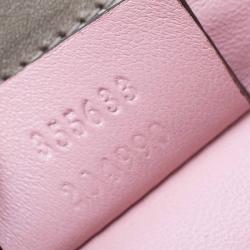 Pre Owned حقيبة كلتش غوتشي برودواي جلد برونزي بقفل كريستالي