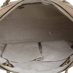 مملوكة مسبقًا حقيبة كتف غوتشي سوهو جلد بيج متوسطة بسلسلة