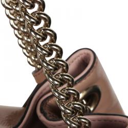 Pre Owned Gucci Pink Leather Medium Soho Shoulder Bag