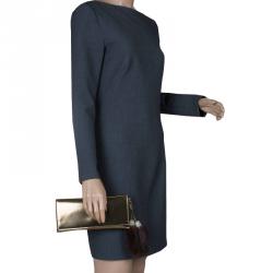 Pre Owned حقيبة غوتشي تاسيل جلد لامع ذهبية