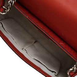 Pre Owned Gucci Brown Guccissima Leather Medium Emily Chain Shoulder Bag