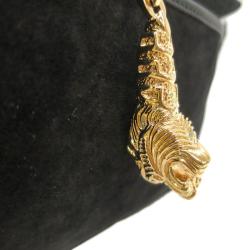 Pre Owned Gucci  Black Suede/Leather Shoulder Bag