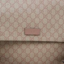 Pre Owned Gucci Beige GG Coated Canvas Diaper Messenger Bag