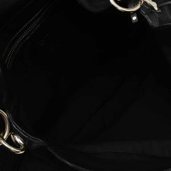 Pre Owned Gucci Black GG Canvas Medium Indy Top Handle Bag