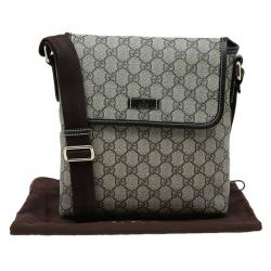Pre Owned Gucci Beige GG Supreme Coated Canvas Messenger Bag