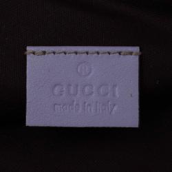 Pre Owned Gucci Beige/Lilac GG Canvas Pochette Bag