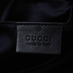 Pre Owned حقيبة غوتشي عصابة معصم بوب نايت ساتان سوداء