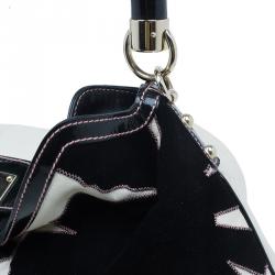 Pre Owned حقيبة غوتشي أبليك  إندي هوبو جلد أبيض إصدار محدود