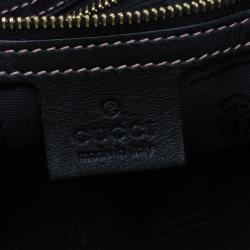 Pre Owned حقيبة غوتشي أبليك إندي هوبو جلد أبيض إصدار محدود