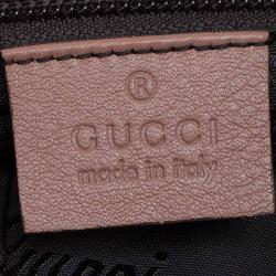 Pre Owned Gucci Beige Guccissima Leather Messenger Bag