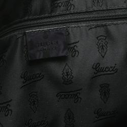 Pre Owned Gucci Beige/Black GG Canvas Shopper Tote