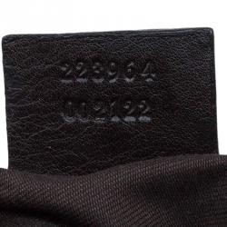 Pre Owned حقيبة يد غوتشي ميكس كانفاس مقوى كريستال GG عاجية/ بنية