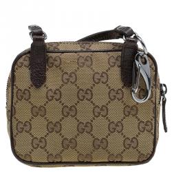 Pre Owned Gucci Beige GG Canvas Mini Messenger Bag