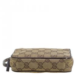 Pre Owned Gucci Beige GG Canvas Mini Messenger Bag