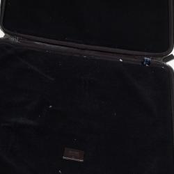 Gucci Beige/Ebony GG Supreme Canvas and Leather Interlocking Logo Laptop Case