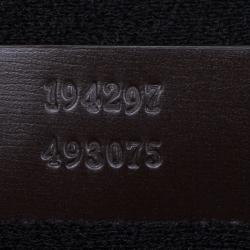 Gucci Beige/Ebony GG Supreme Canvas and Leather Interlocking Logo Laptop Case