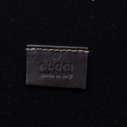 Gucci Beige/Ebony GG Supreme Canvas and Leather Interlocking Logo Laptop Case