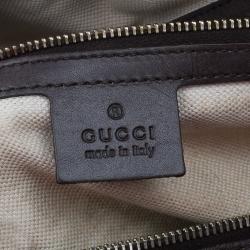 مملوكة مسبقًا حقيبة بوسطن غوتشي فينتاج ويب جي جي كانفاس بيج/ بني متوسطة 