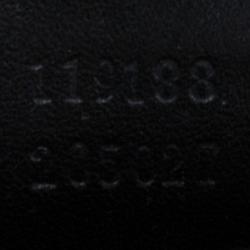 Pre Owned Gucci Black GG Canvas Studded Horsebit Chain Clutch