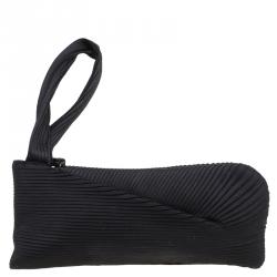 مملوكة مسبقًا حقيبة كلاتش غوتشي حمالة معصم بليسي حرير سوداء