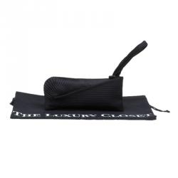 مملوكة مسبقًا حقيبة كلاتش غوتشي حمالة معصم بليسي حرير سوداء