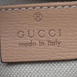 Pre Owned Gucci Multicolor Printed Blooms Leather Mini Bamboo Top Handle Bag
