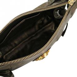 مملوكة مسبقًا حقيبة كلاتش غوتشي هيستريا جلد كاكي ميتالك