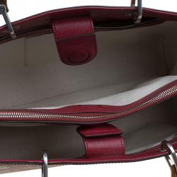 مملوكة مسبقًا Gucci Multicolor Bloom's Printed Leather Bamboo Shopper Tote