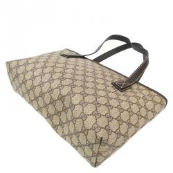 Pre Owned حقيبة غوتشي كانفاس GG بني