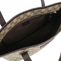 Pre Owned حقيبة غوتشي كانفاس GG بني