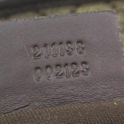 Pre Owned حقيبة غوتشي كانفاس GG بني