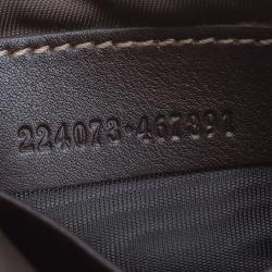 Pre Owned Gucci Beige GG Canvas Wristlet Clutch