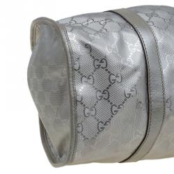 مملوكة مسبقًا حقيبة غوتشي جاكي أو كانفاس GG أمبرايم فضية