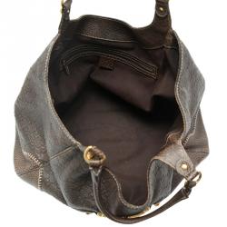 Pre Owned Gucci Dark Brown Guccissima Leather Large New Pelham Tote