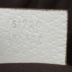 Pre Owned Gucci Beige/Off White GG Canvas and Leather Princy Boston Bag