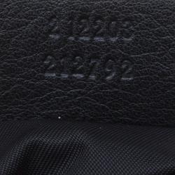 مملوكة مسبقًا Gucci Black GG Canvas Interlocking G Wristlet Pouch