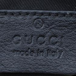 م�ملوكة مسبقًا Gucci Black GG Canvas Interlocking G Wristlet Pouch