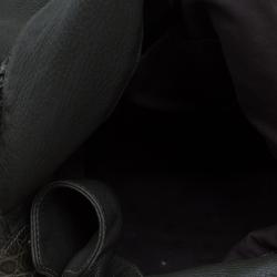 Pre Owned Gucci Dark Green Pebbled Leather Large Wave Hobo