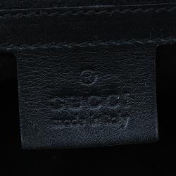مملوكة مسبقًا Gucci Black Calfskin Leather Metal Studs Clutch