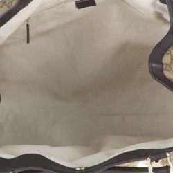 مملوكة مسبقًا Gucci Beige/Ebony GG Canvas Large Sukey Tote