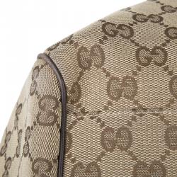 مملوكة مسبقًا Gucci Beige/Ebony GG Canvas Large Sukey Tote