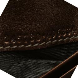 Gucci Bronze Guccissima Leather Heart Card Holder