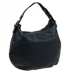 Pre Owned حقيبة غوتشي هورسبيت بيلهام جلد غوتشيسيما سوداء