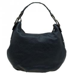 Pre Owned حقيبة غوتشي هورسبيت بيلهام جلد غوتشيسيما سوداء