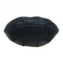 Pre Owned حقيبة غوتشي هورسبيت بيلهام جلد غوتشيسيما سوداء