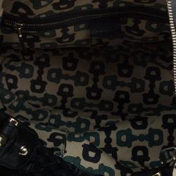 Pre Owned حقيبة غوتشي هورسبيت بيلهام جلد غوتشيسيما سوداء